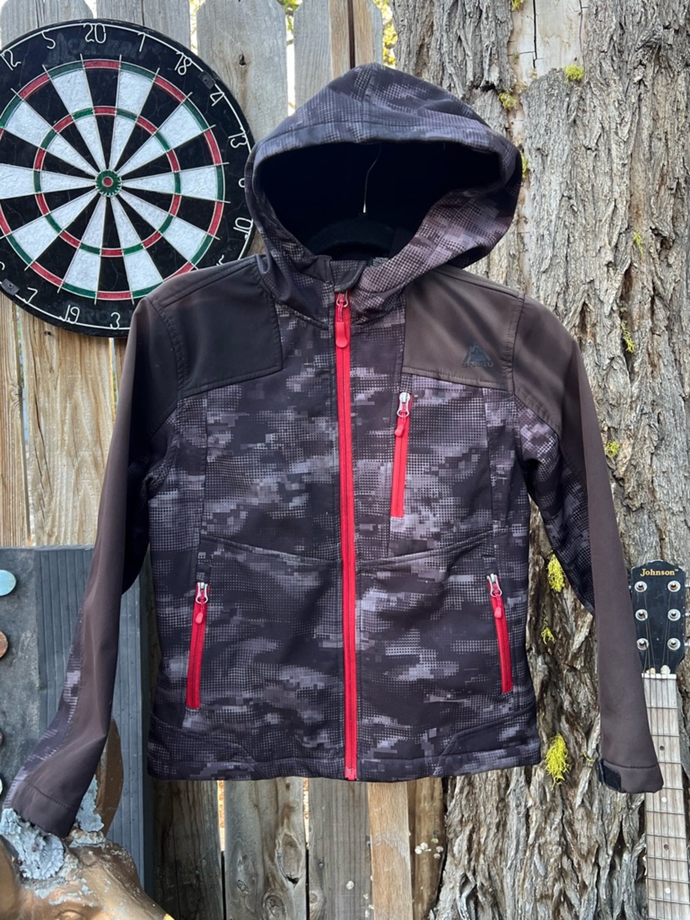 Snozu Black Fleece-Lined Hooded Jacket